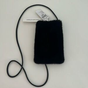 The Cashmere Project faux fur phone pouch / bag